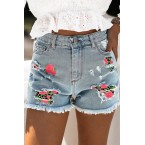 Sky Blue Rose Leopar...