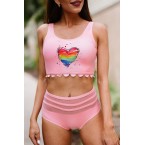 Pink Colorful Heart ...